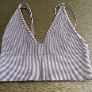 Gilly Hicks Ribbed Bralette - purple